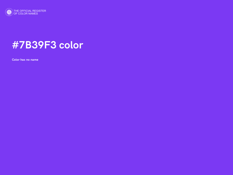 #7B39F3 color image