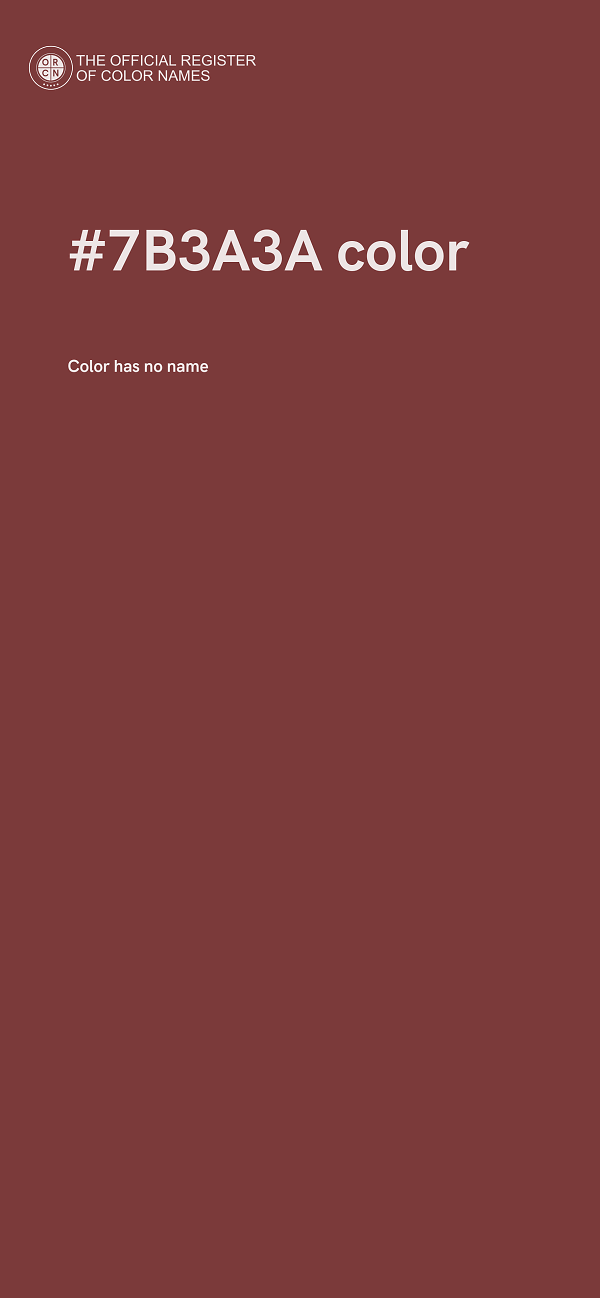 #7B3A3A color image