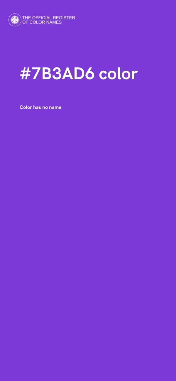#7B3AD6 color image