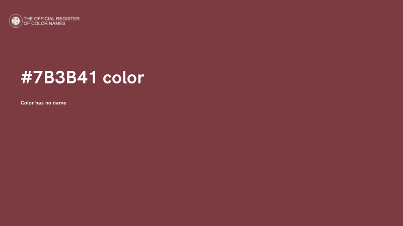 #7B3B41 color image