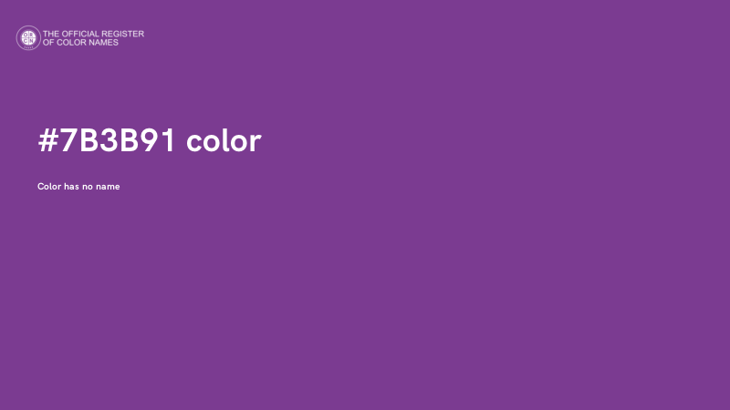 #7B3B91 color image