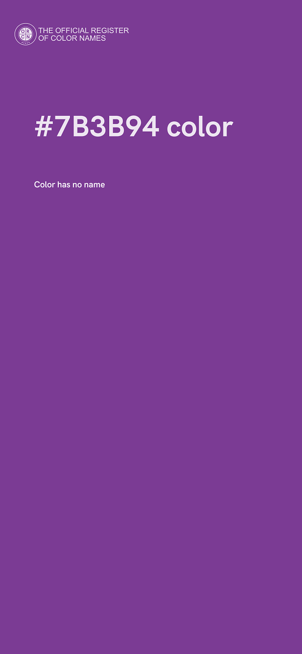 #7B3B94 color image