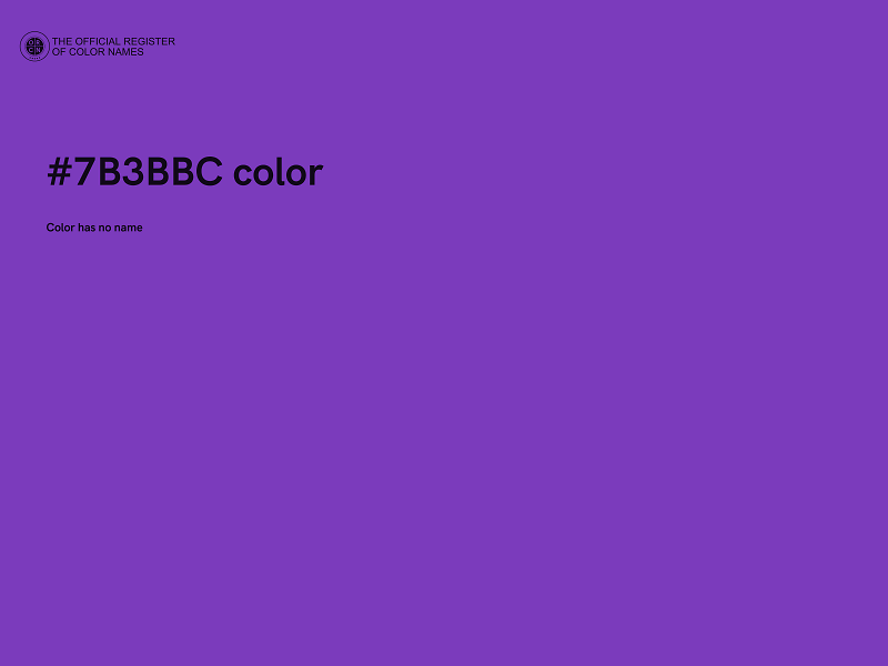 #7B3BBC color image