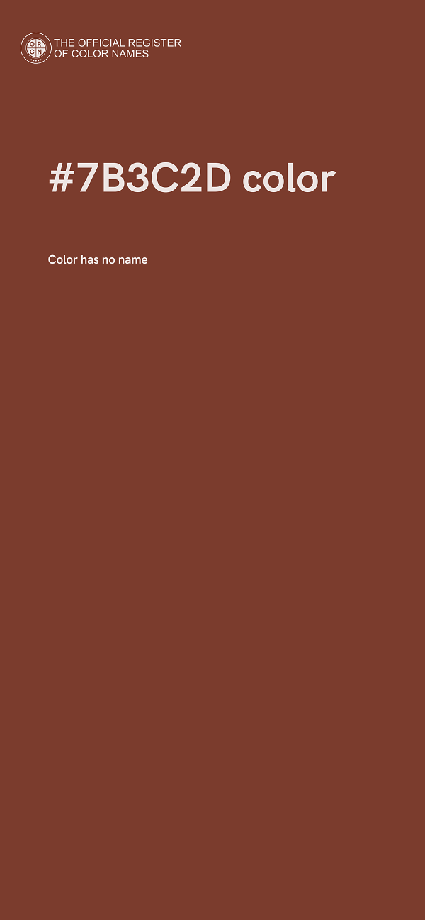 #7B3C2D color image