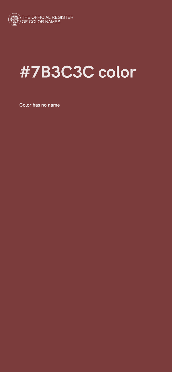 #7B3C3C color image