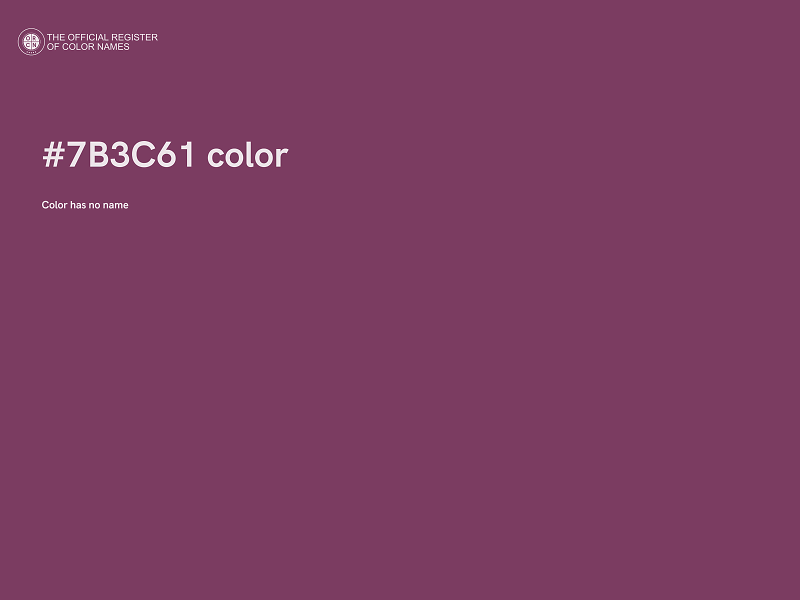 #7B3C61 color image