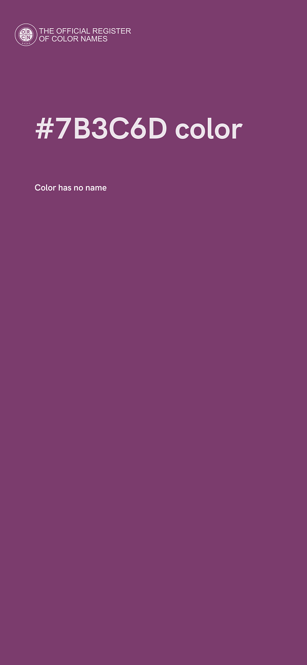 #7B3C6D color image
