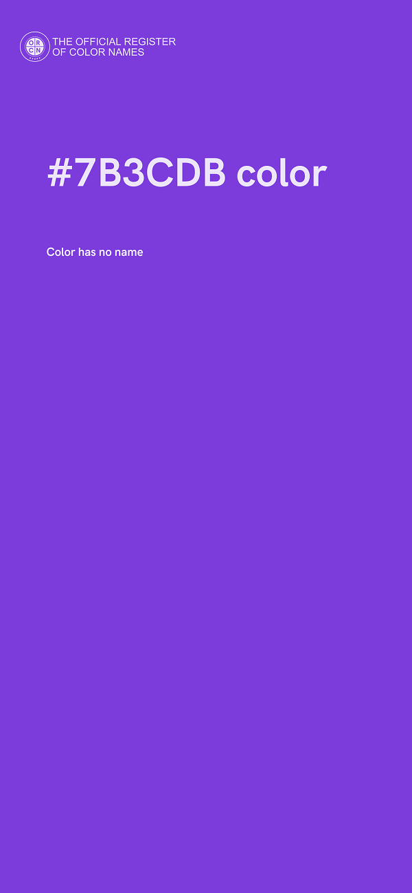 #7B3CDB color image