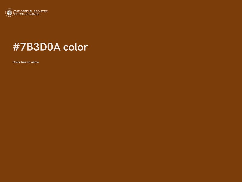 #7B3D0A color image