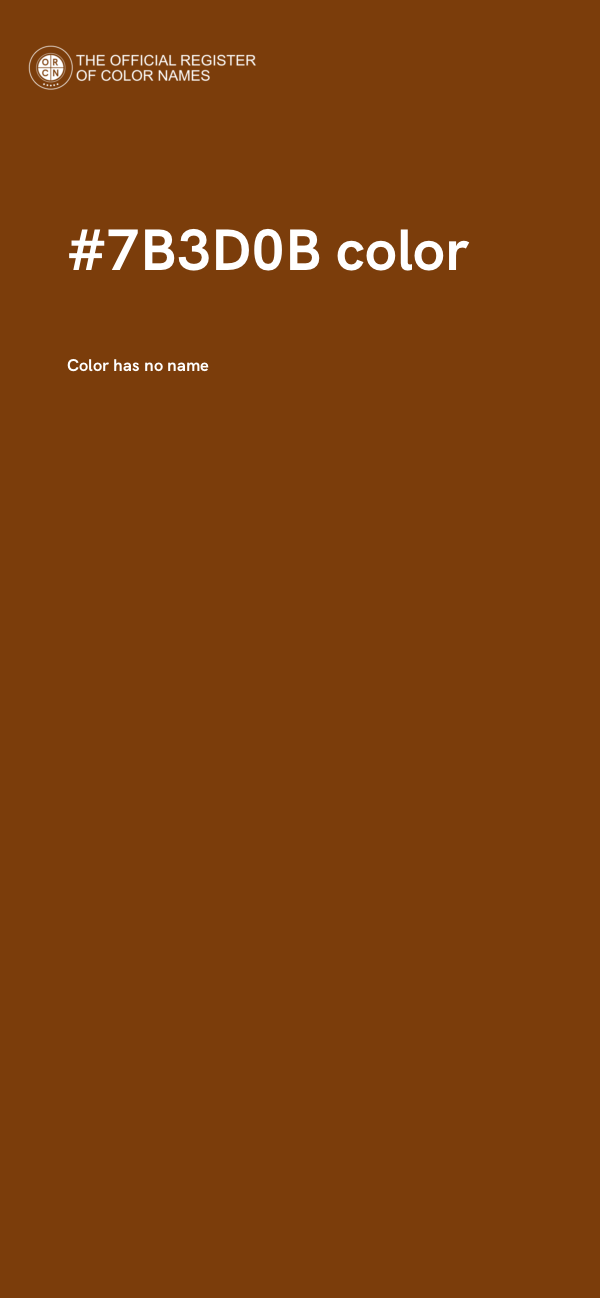 #7B3D0B color image
