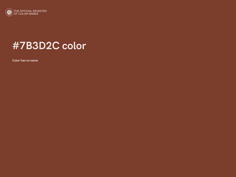 #7B3D2C color image