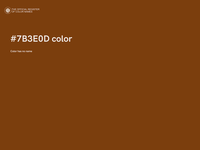 #7B3E0D color image