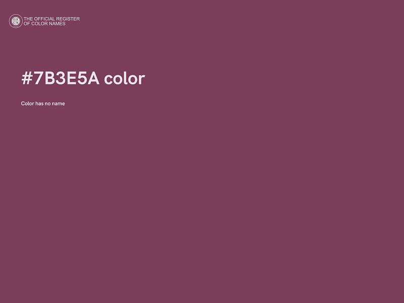 #7B3E5A color image