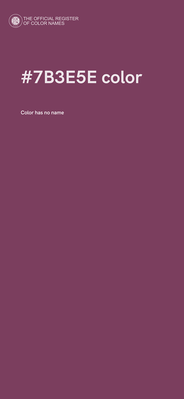#7B3E5E color image