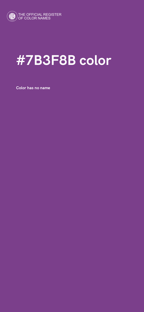 #7B3F8B color image