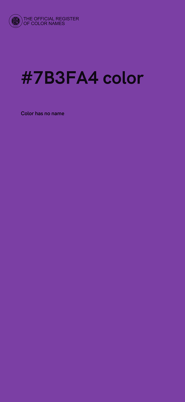 #7B3FA4 color image