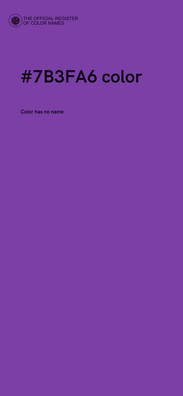 #7B3FA6 color image