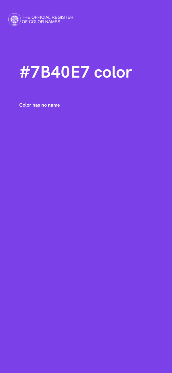 #7B40E7 color image