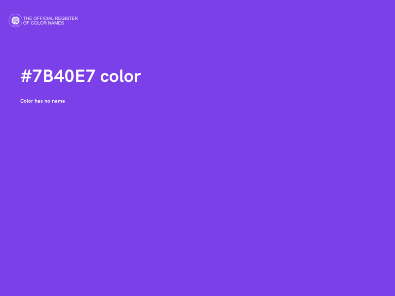 #7B40E7 color image
