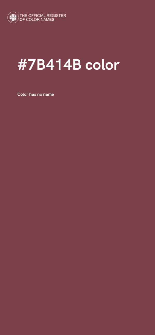 #7B414B color image
