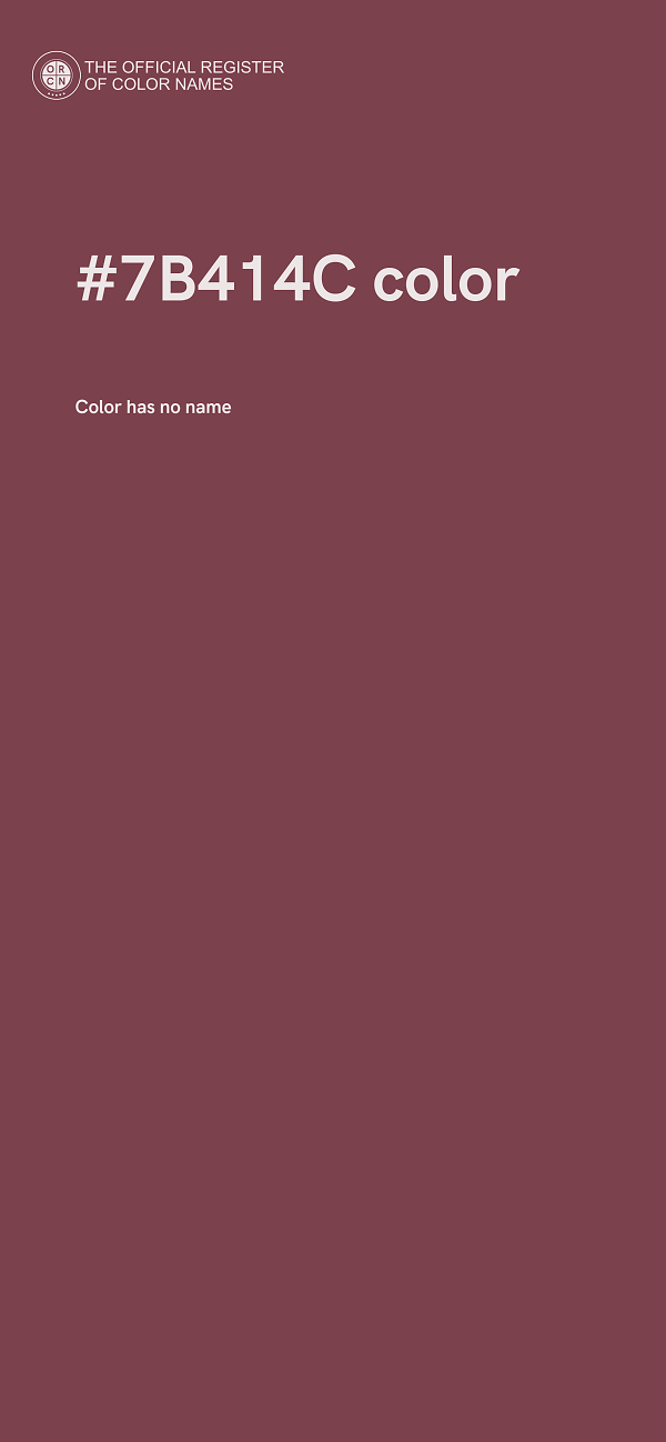 #7B414C color image