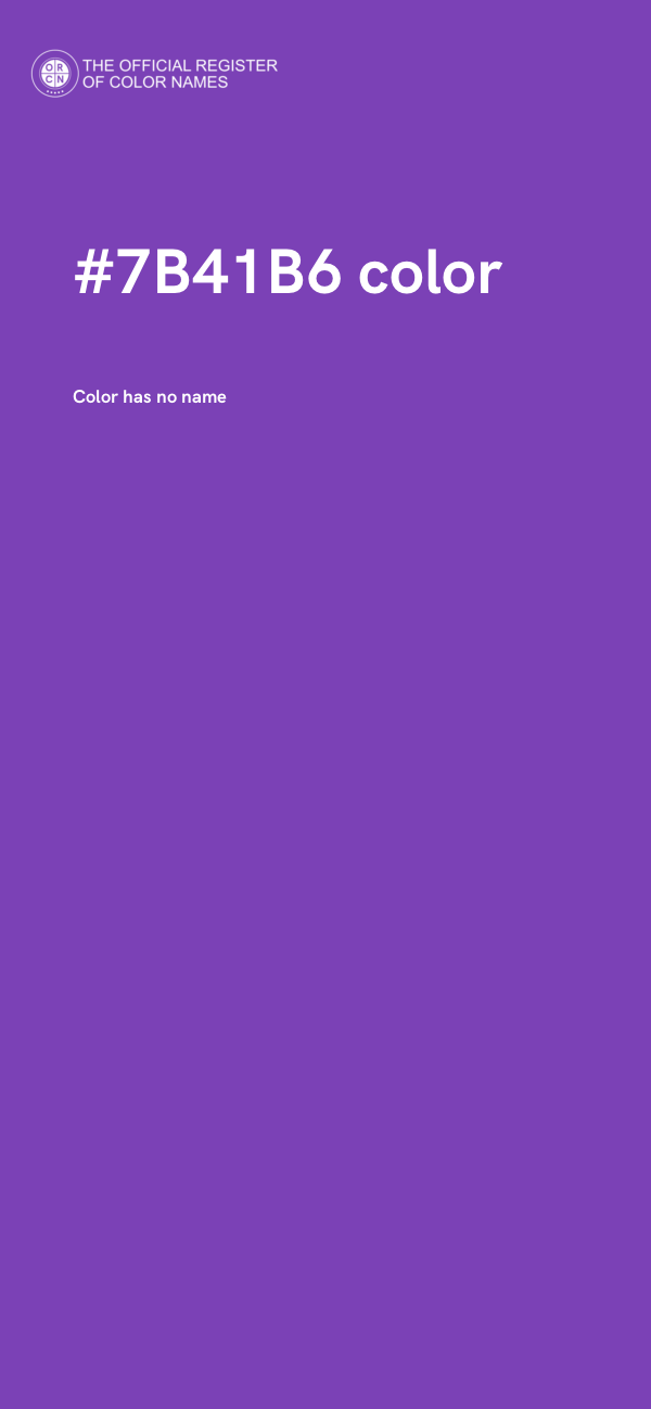 #7B41B6 color image