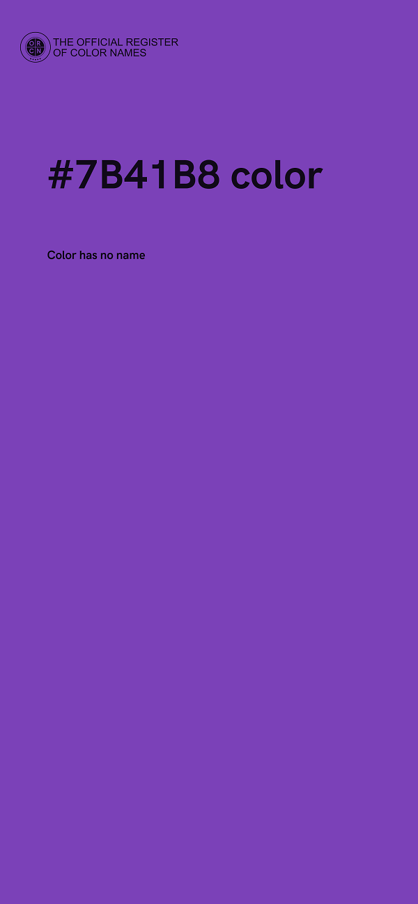 #7B41B8 color image
