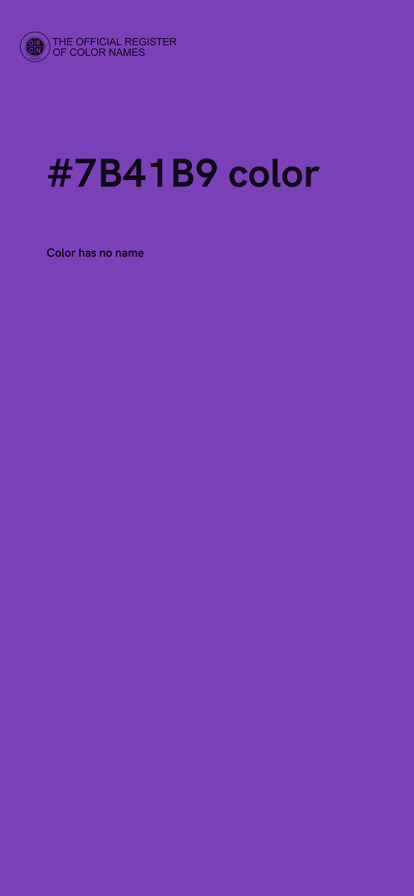 #7B41B9 color image