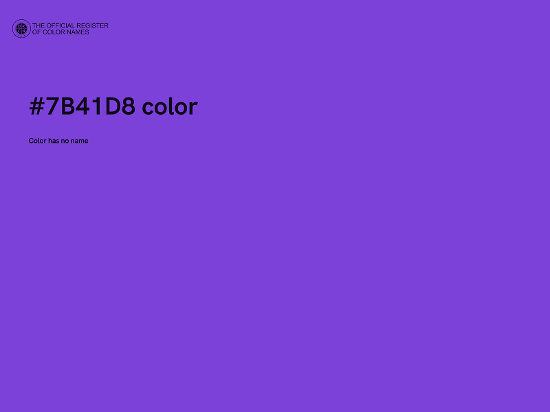 #7B41D8 color image