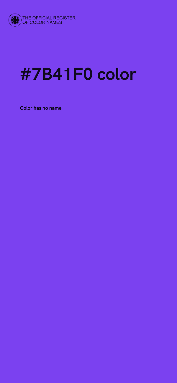 #7B41F0 color image