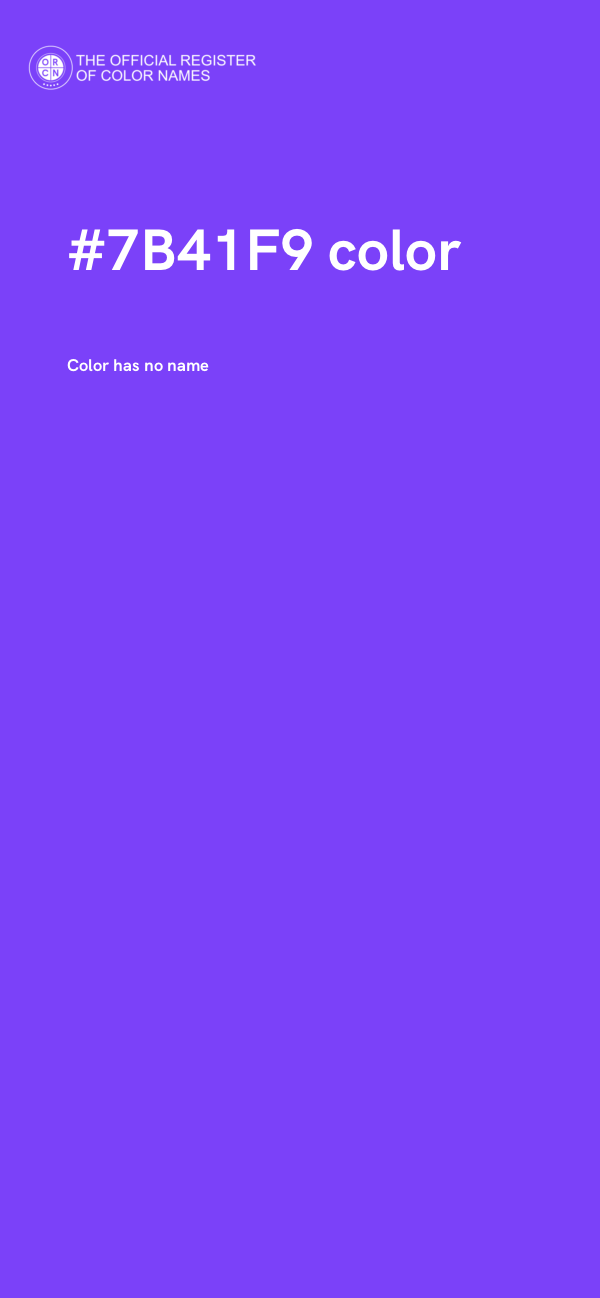 #7B41F9 color image