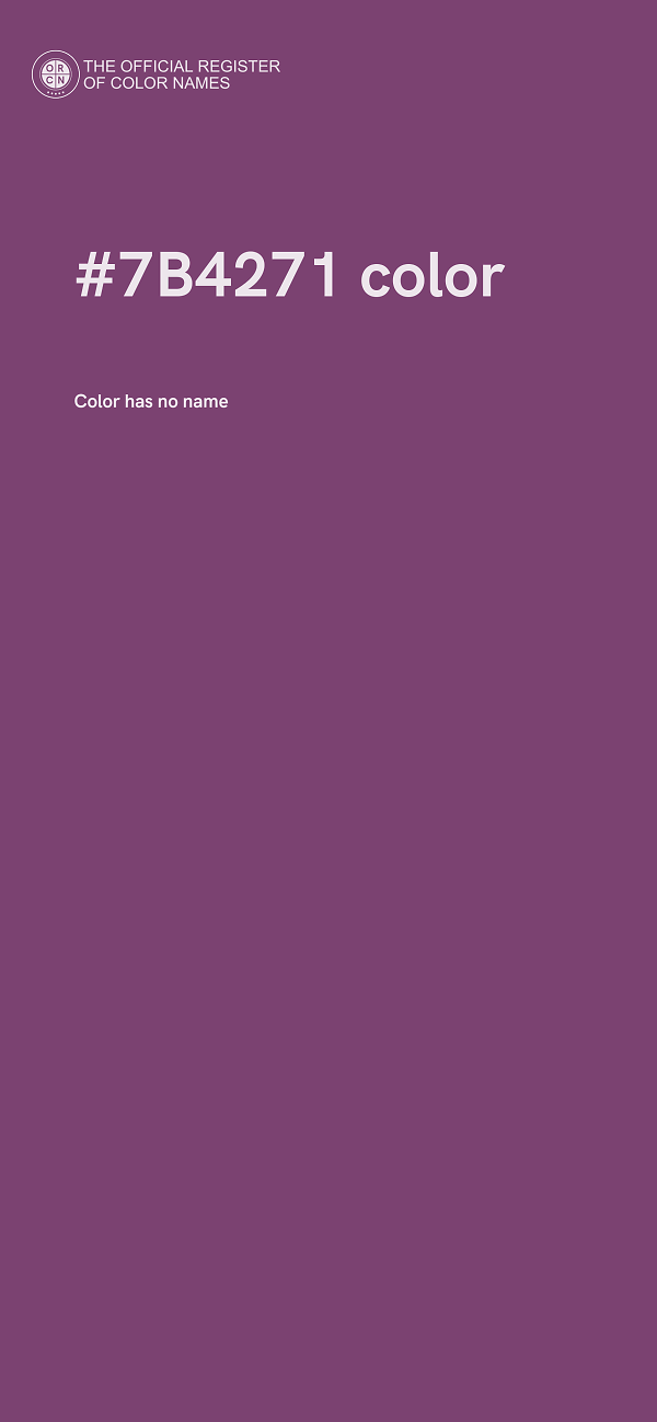 #7B4271 color image