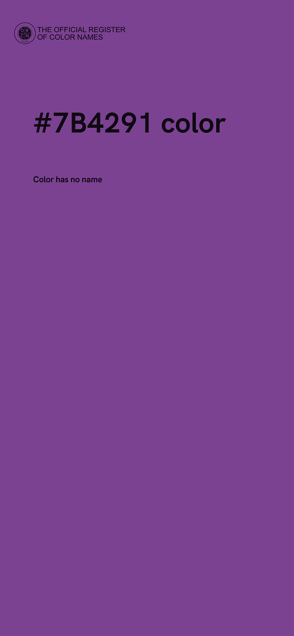 #7B4291 color image