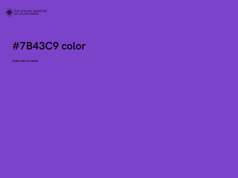 #7B43C9 color image