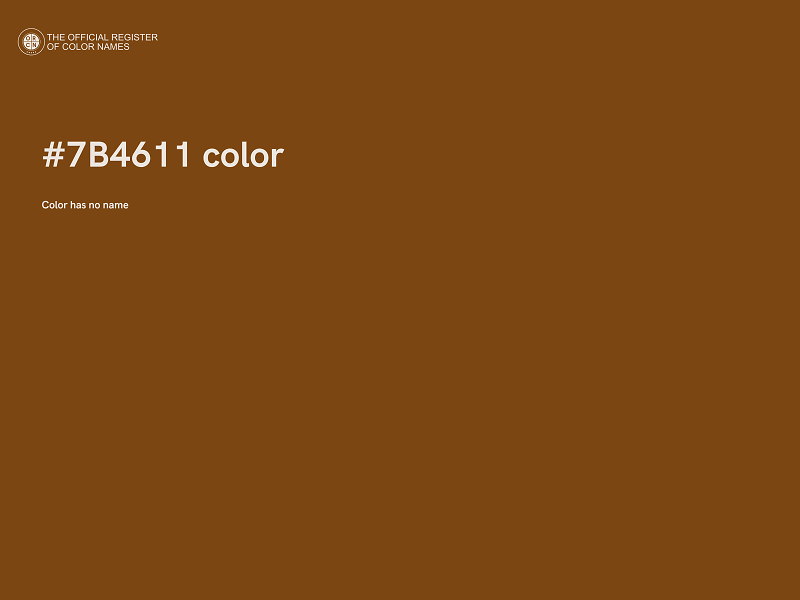 #7B4611 color image