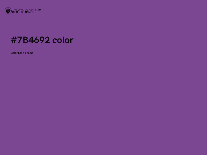 #7B4692 color image