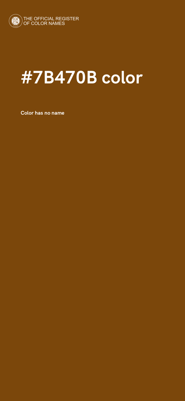 #7B470B color image