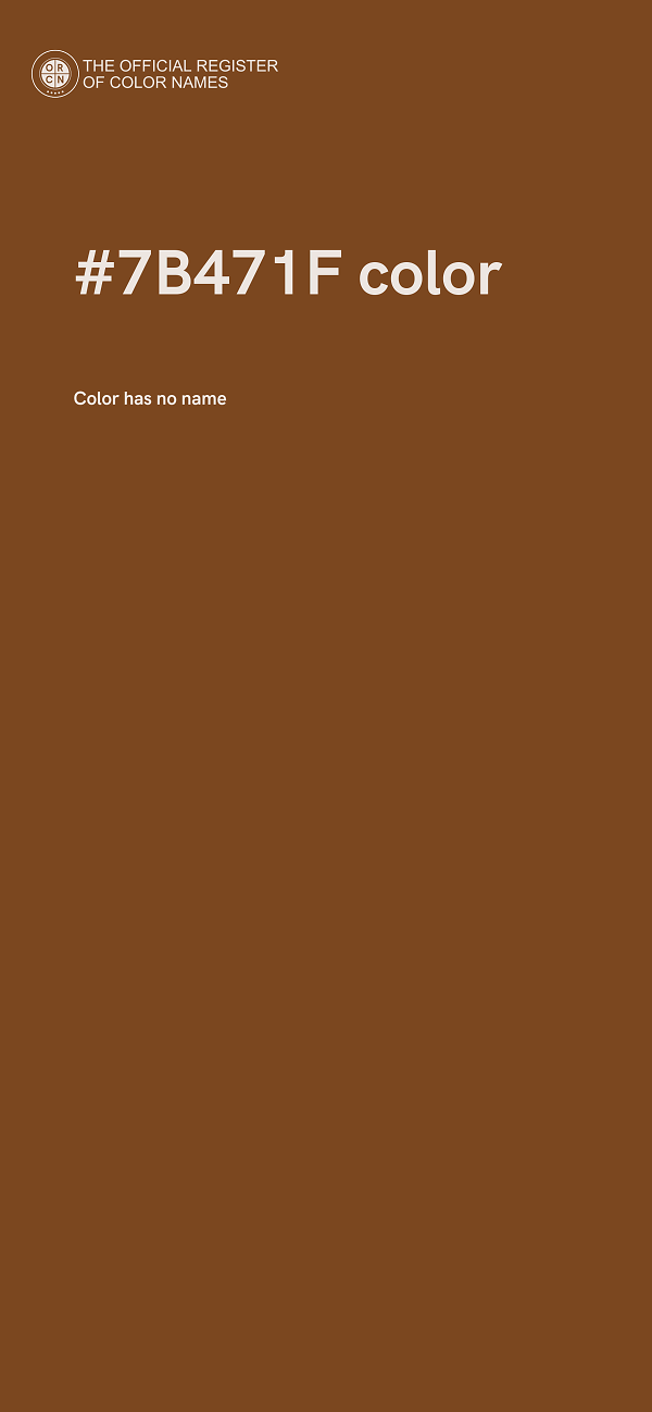 #7B471F color image