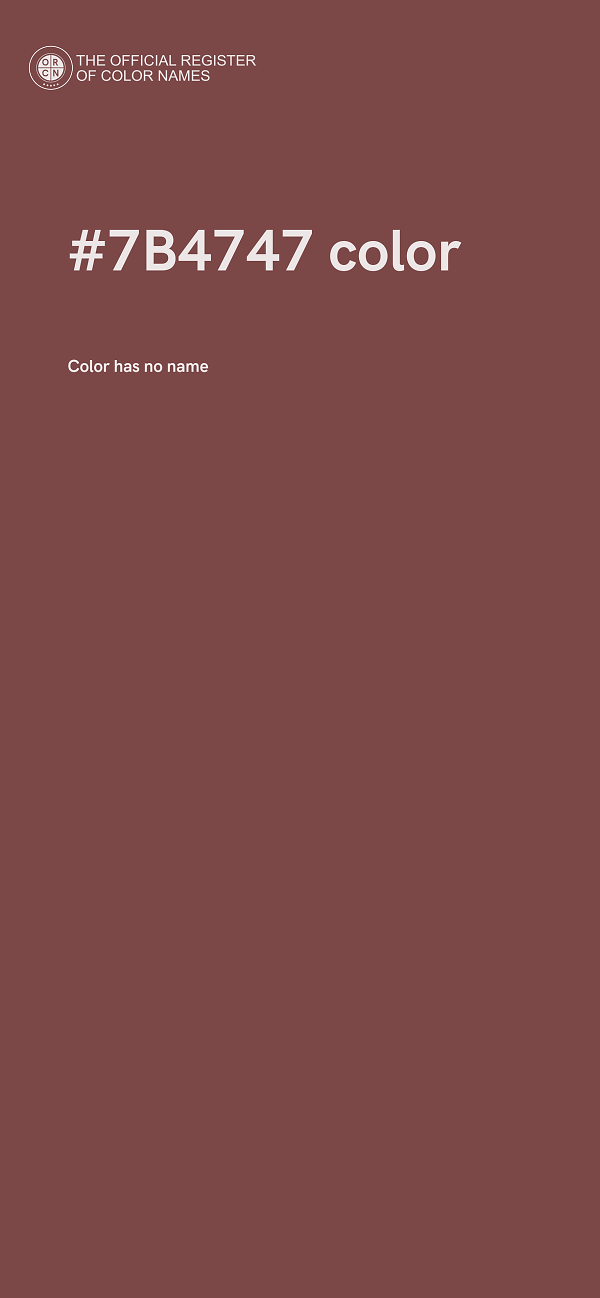 #7B4747 color image