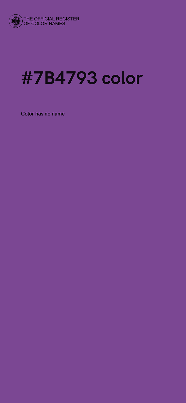 #7B4793 color image