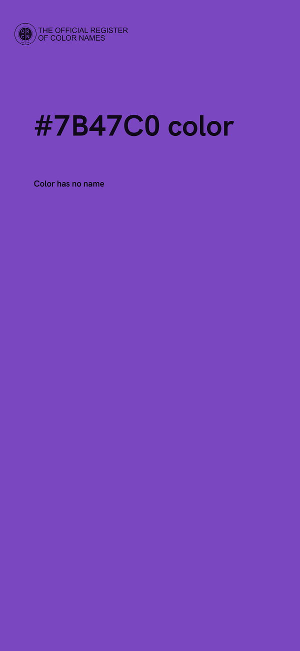#7B47C0 color image