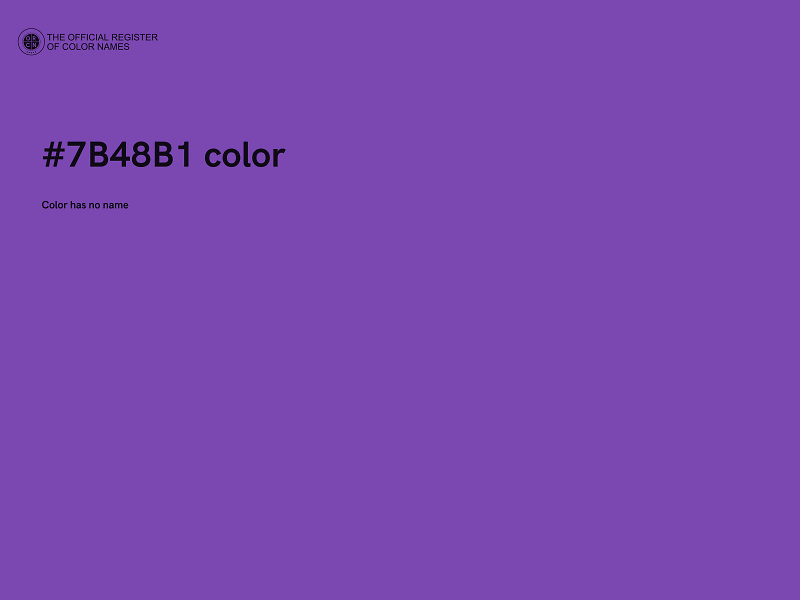 #7B48B1 color image