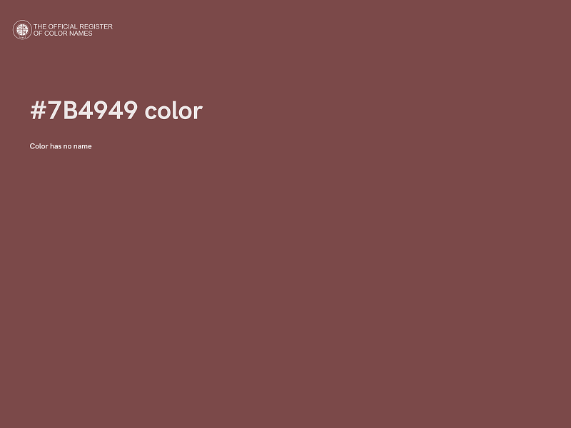 #7B4949 color image