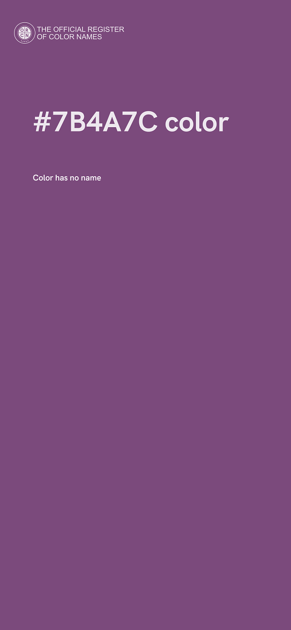 #7B4A7C color image