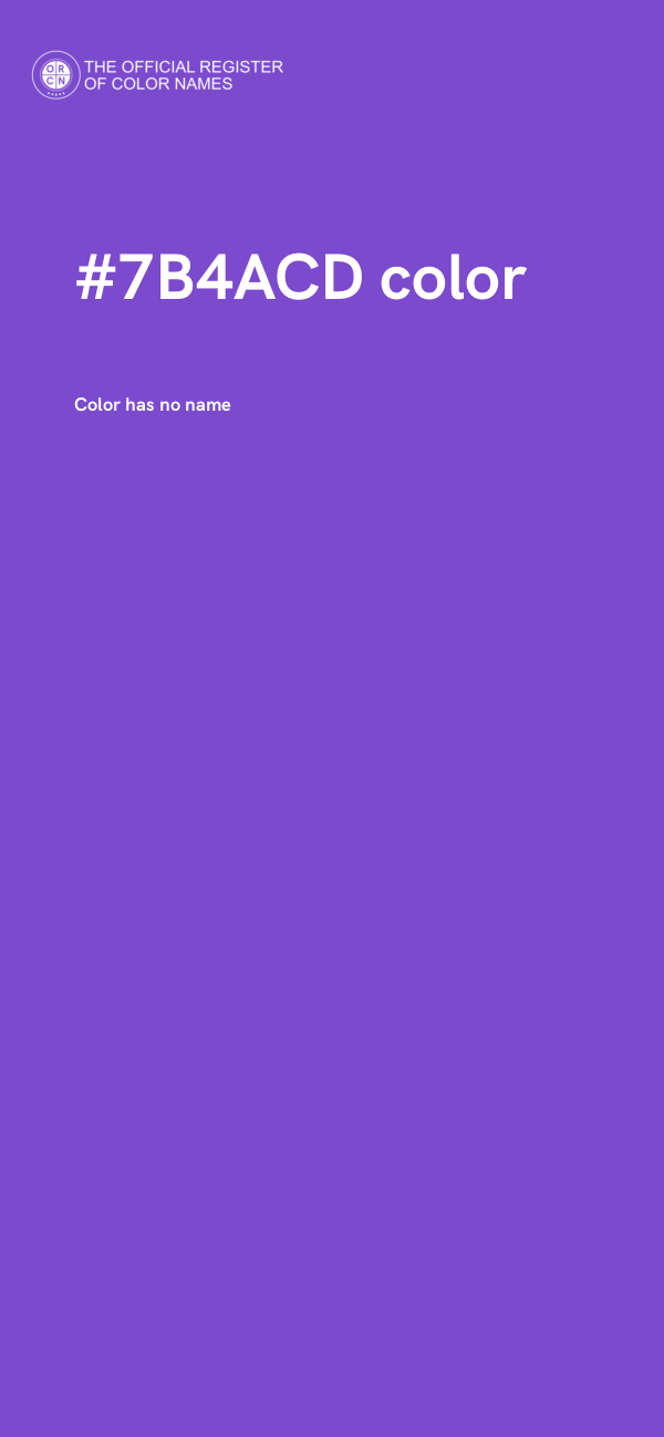 #7B4ACD color image