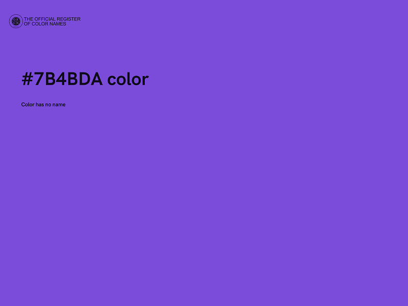 #7B4BDA color image