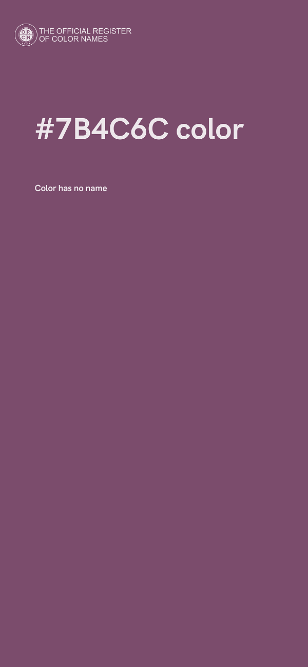 #7B4C6C color image