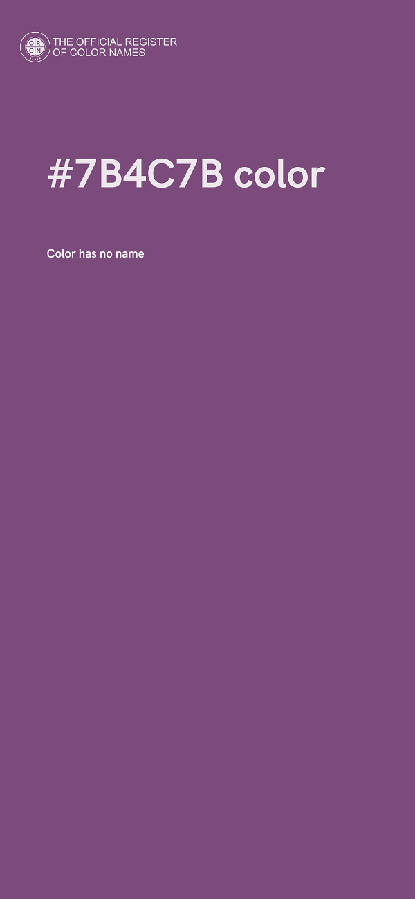 #7B4C7B color image