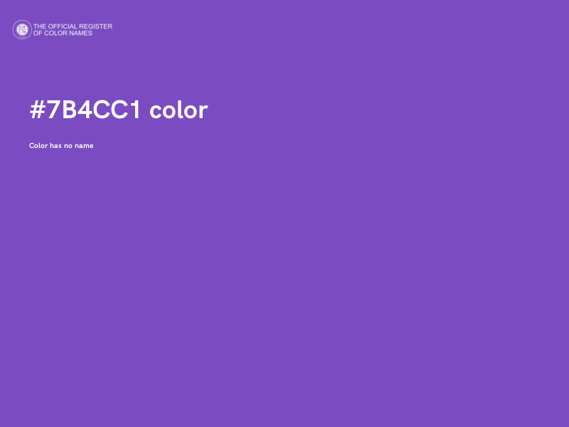 #7B4CC1 color image