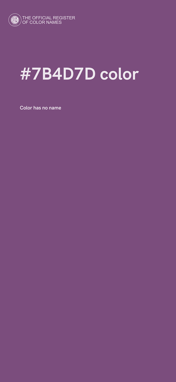#7B4D7D color image